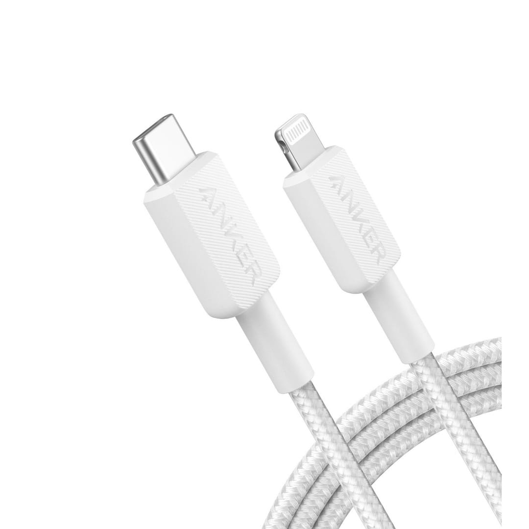 Anker 322 USB-C to Lightning Cable Braided (1.8m/6ft) -White