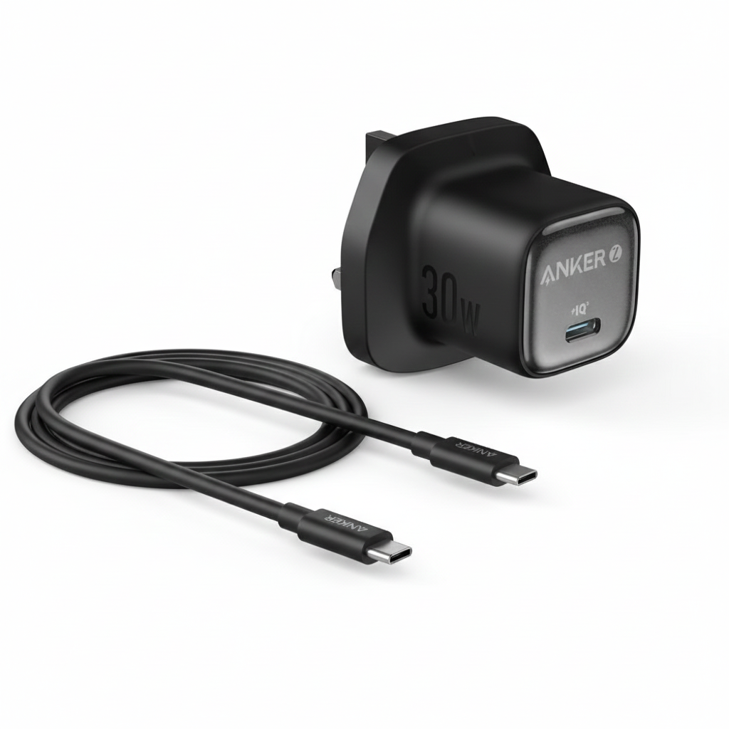 Anker Zolo Charger 30W, PD 3.0 With USB-C to USB-C Cable