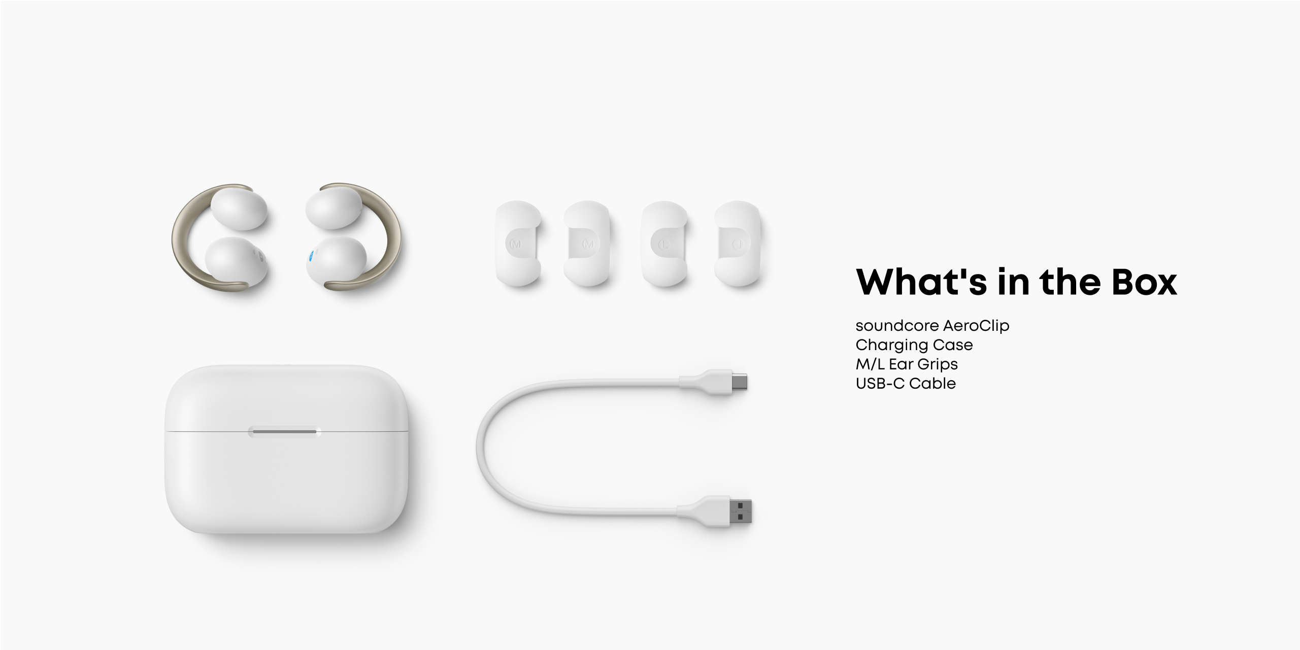 Soundcore AeroClip - White