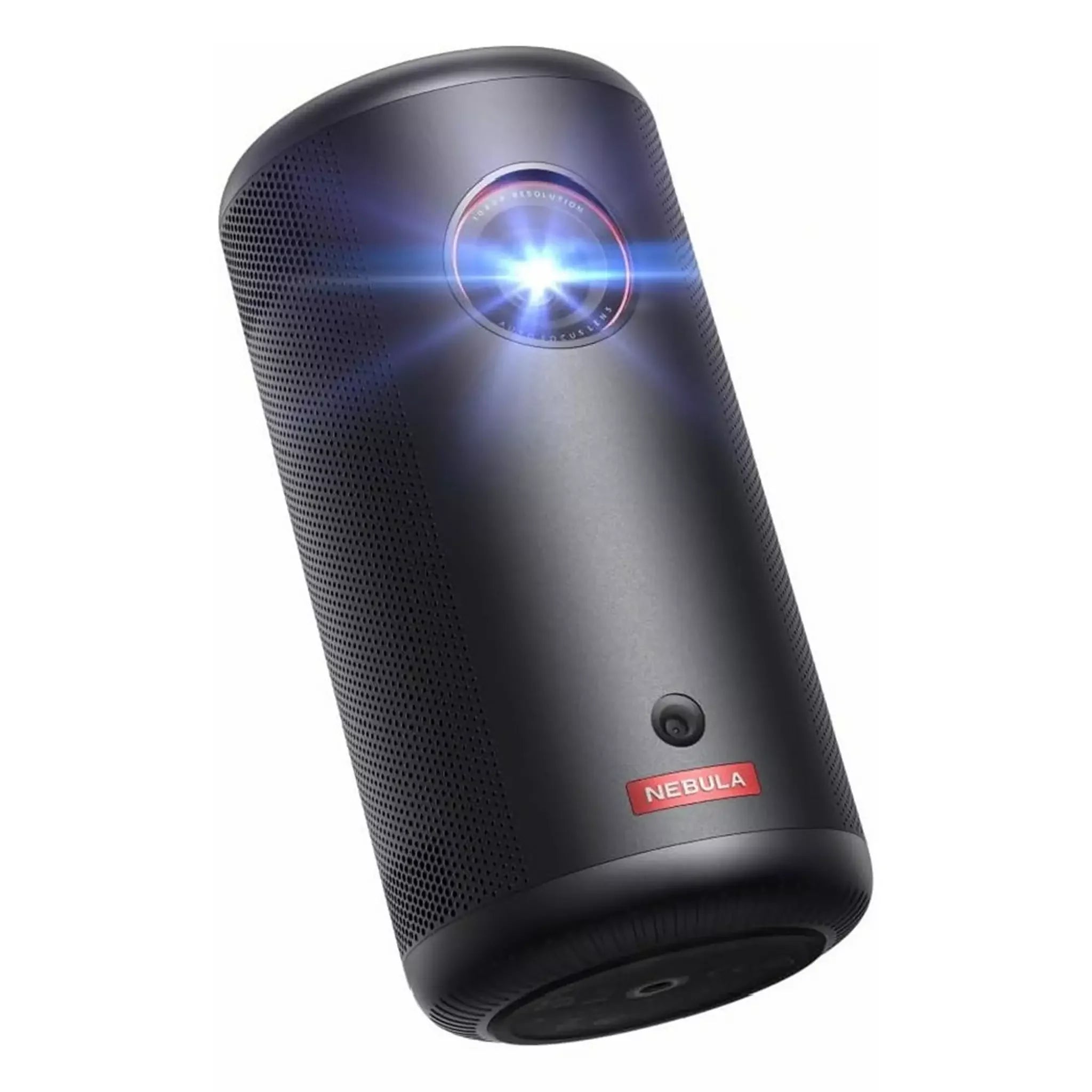 Nebula portable projector with bright beam, sleek black design, Anker Kuwait