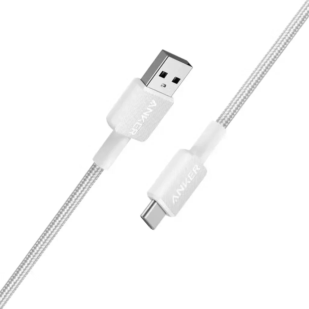 Anker 322 USB-A to USB-C Cable Braided (0.9m/3ft) -White