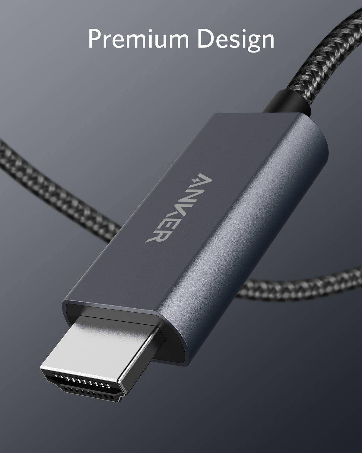 Anker 311 USB-C to HDMI 4K Nylon Cable (1.8m/6ft) -Black - Anker Kuwait