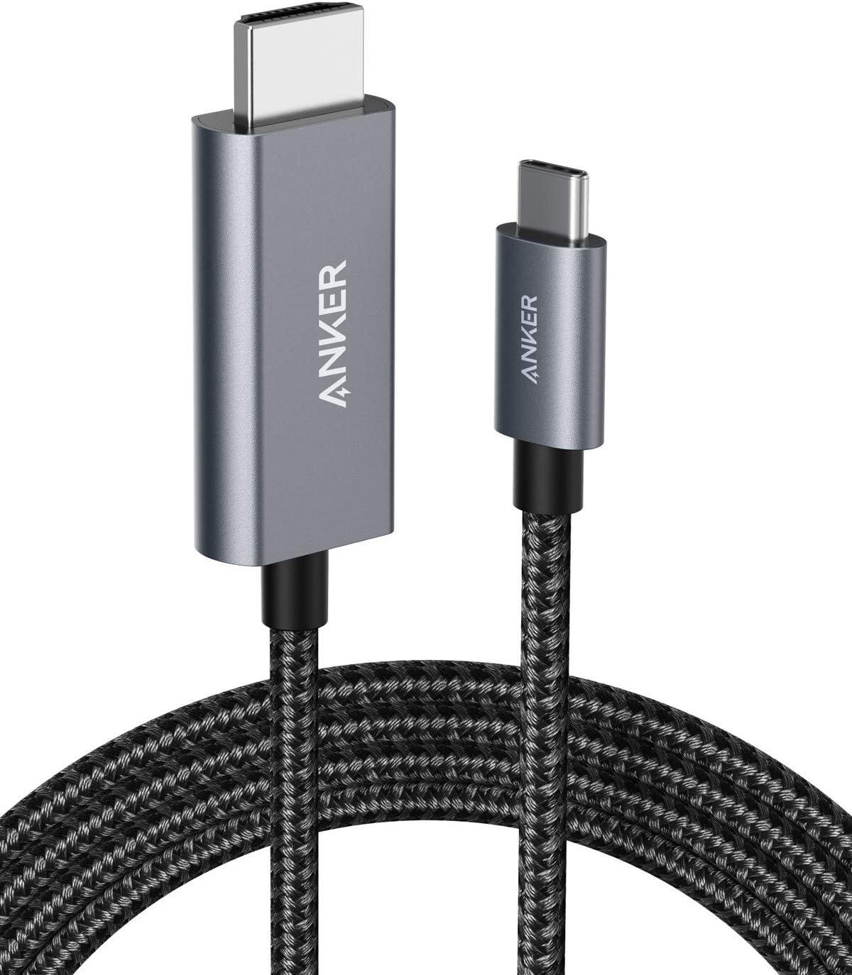 Anker 311 USB-C to HDMI 4K Nylon Cable (1.8m/6ft) -Black - Anker Kuwait