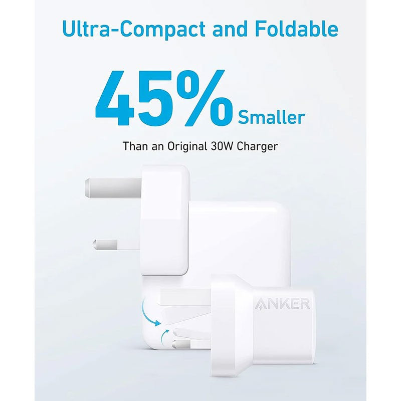 Anker 323 Charger 33W With 3ft USB C To Lightning Cable