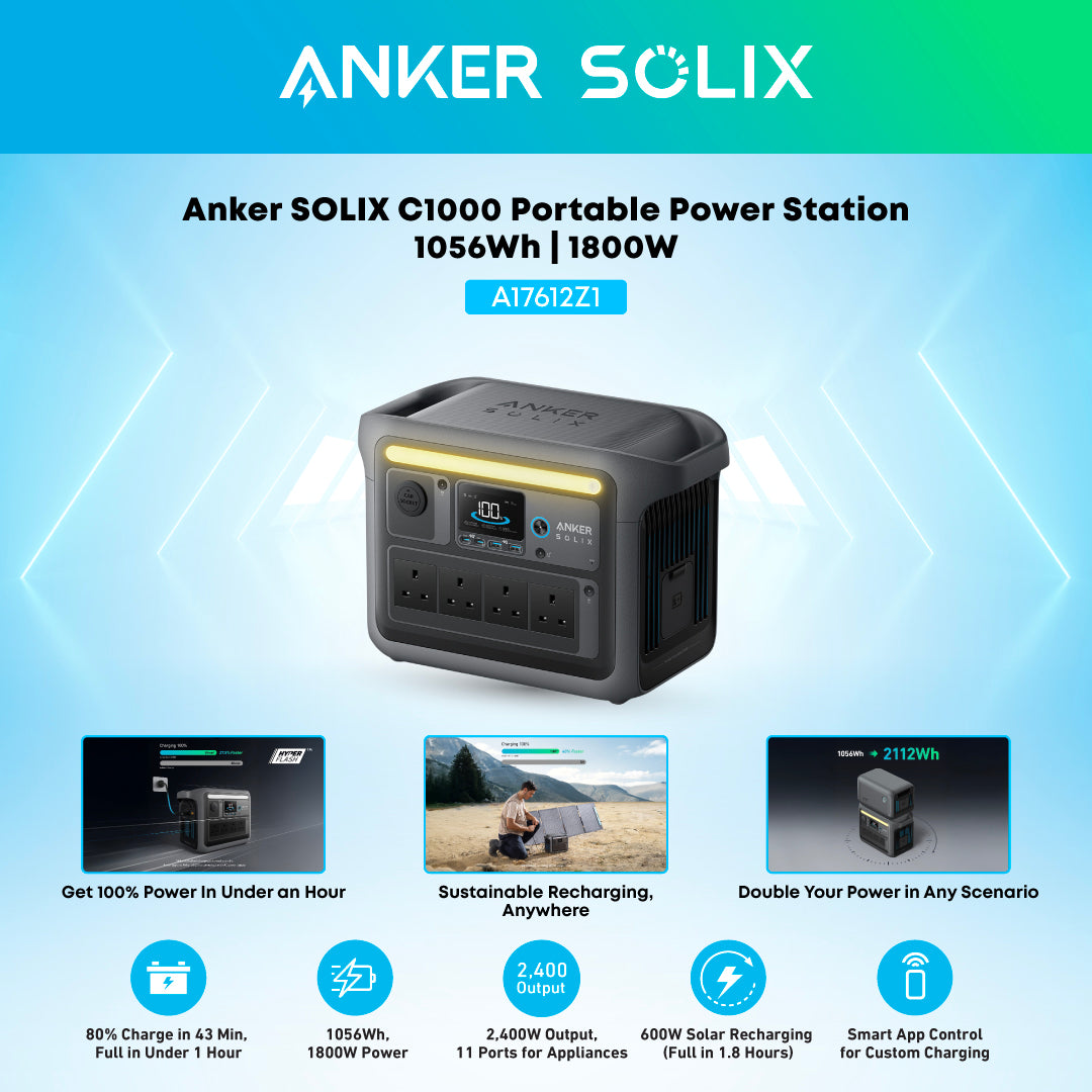 Anker SOLIX C1000 Portable Power Station