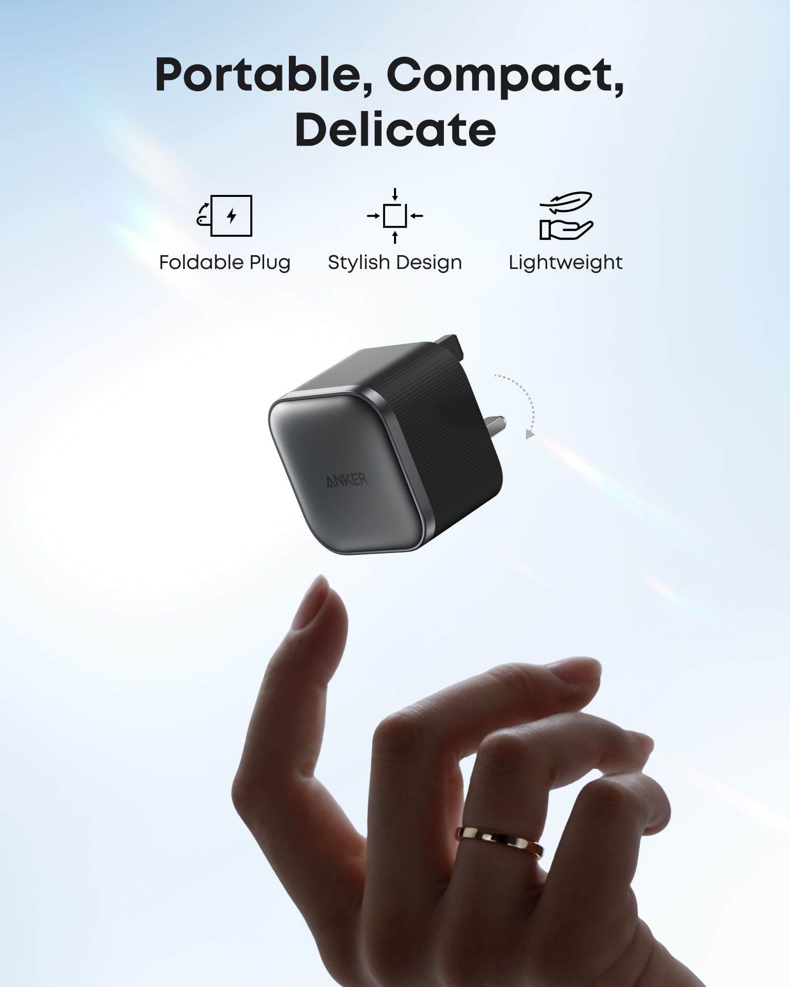 Anker Nano Charger (45W) and 1.8m,6ft USB-C to USB-C Cable