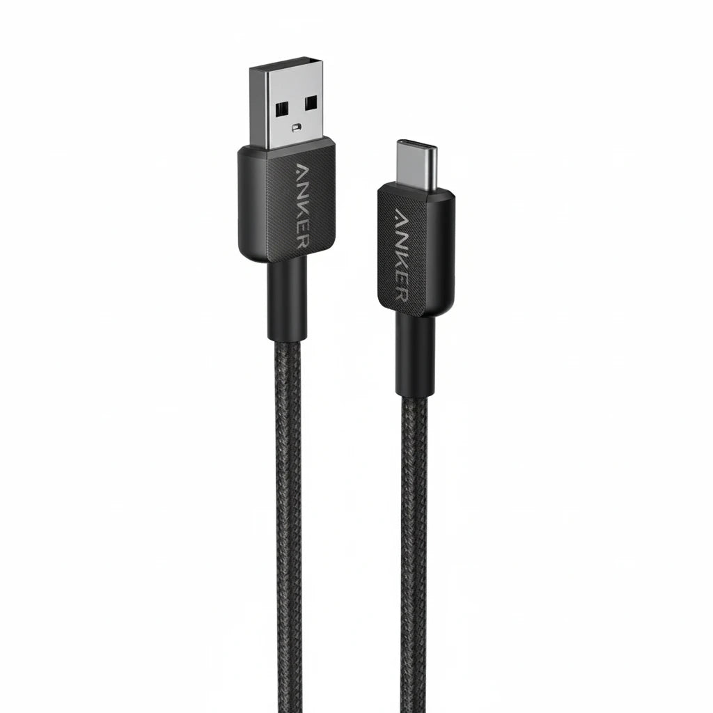 Anker 322 USB-C to USB-A Cable Braided -Black - Anker Kuwait