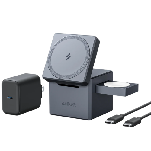 Anker 3-in-1 Cube with MagSafe -Gray