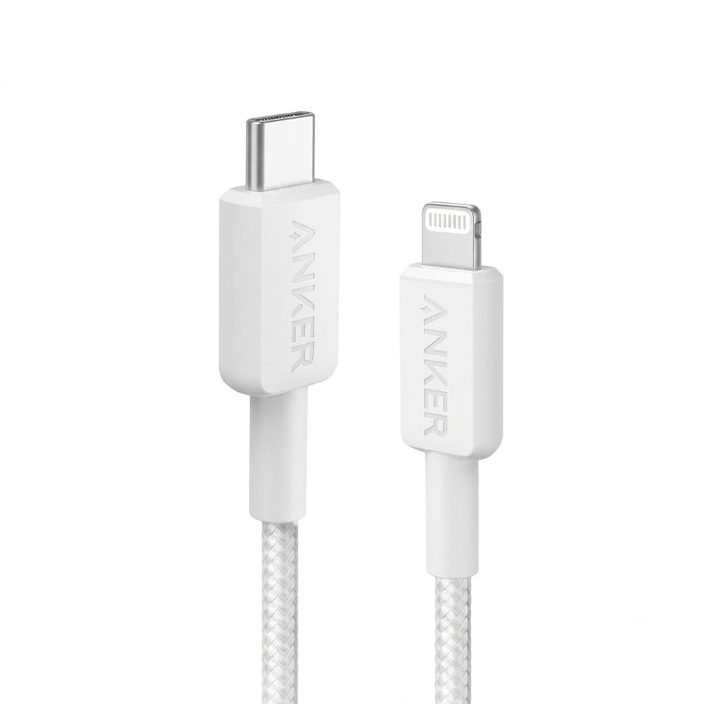 Anker 322 USB-C to Lightning Cable Braided (1.8m/6ft) -White