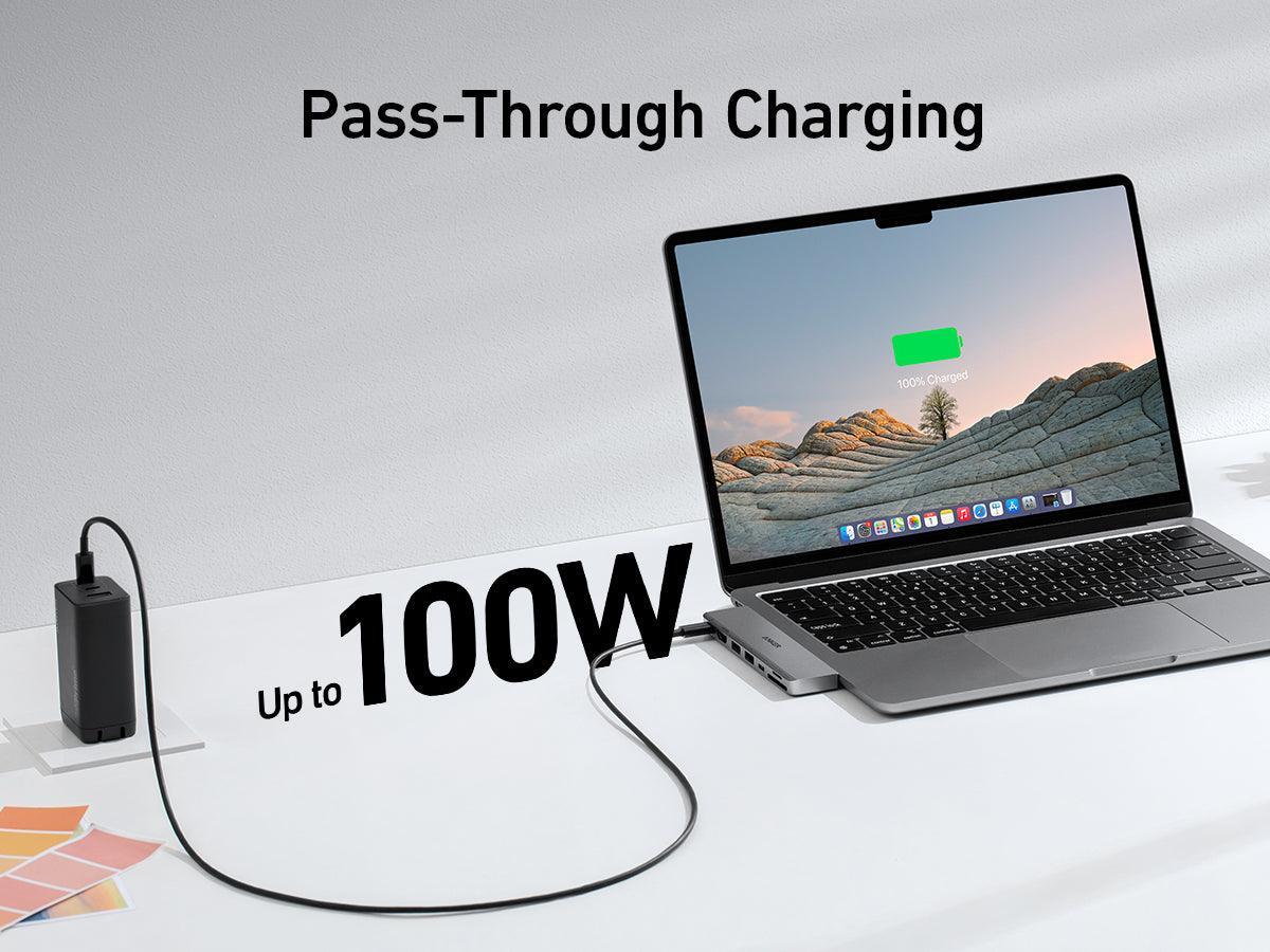 Anker 547 USB-C Hub (7-in-2, for MacBook) - Silver - Anker Kuwait