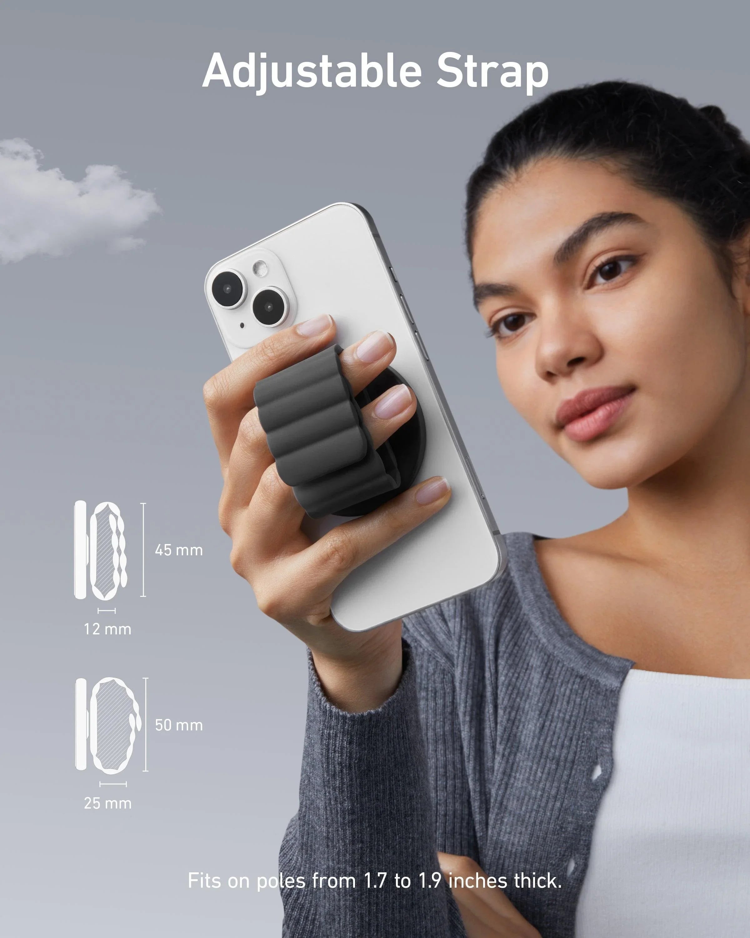 Anker 620 MagGo Phone Grip -Black - Anker Kuwait