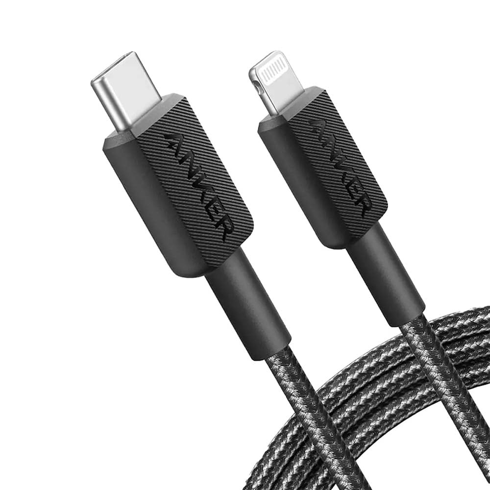 Anker 322 USB-C to Lightning Cable (3m/10ft Braided)- Black