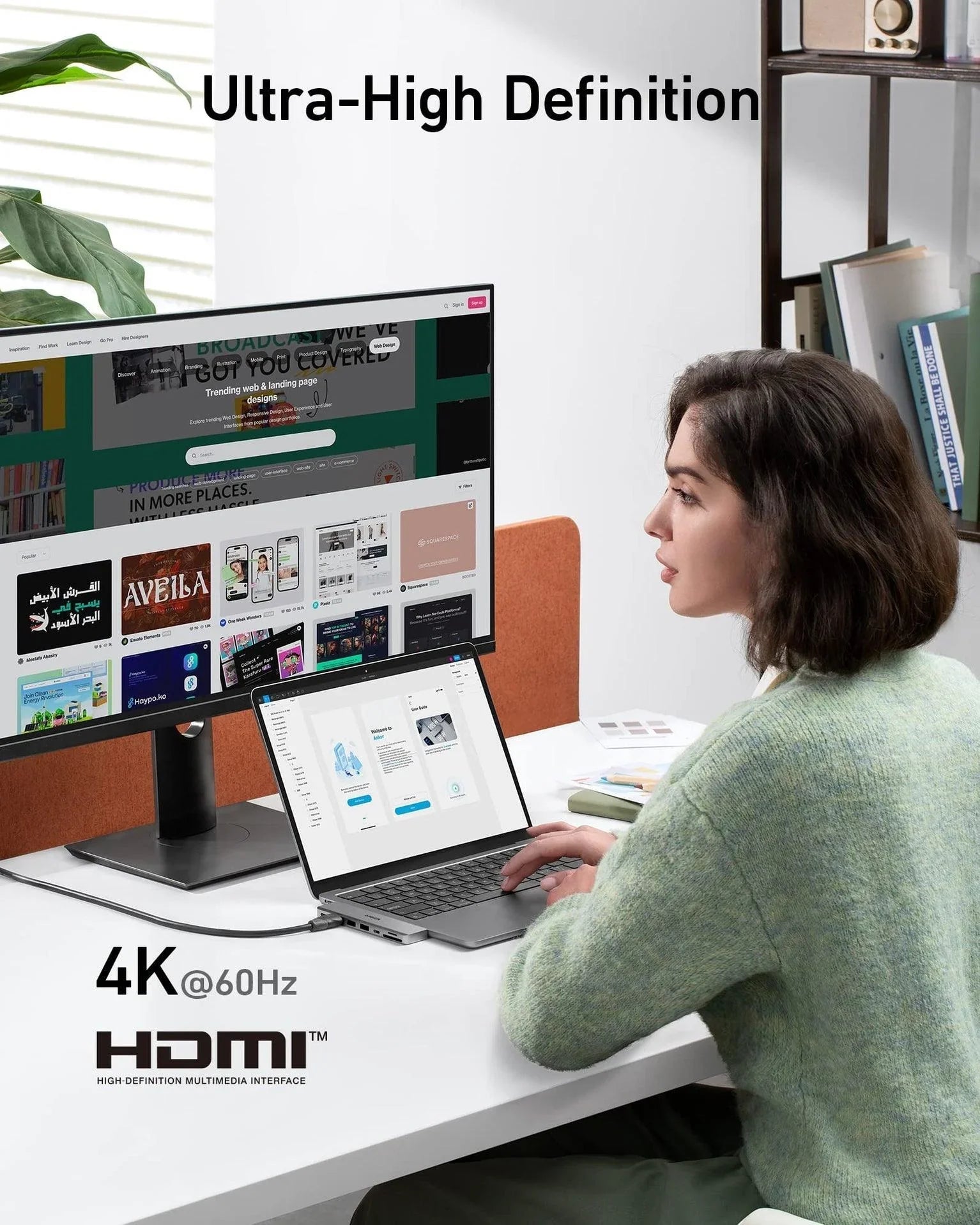 Anker 547 USB-C Hub (7-in-2, for MacBook) - Silver - Anker Kuwait