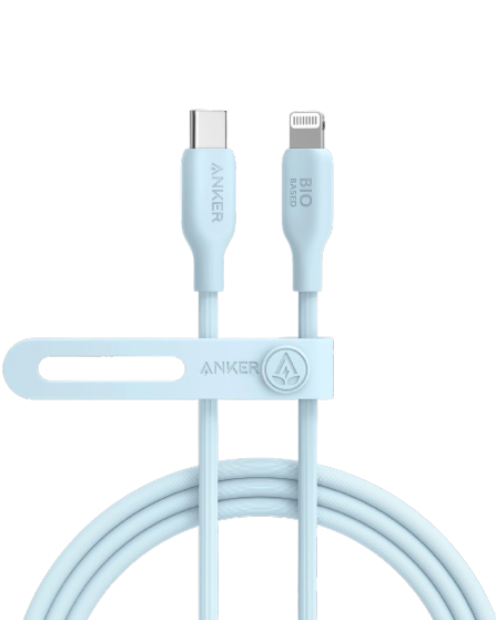 Anker PowerLine 542 USB-C to Lightning Cable (Bio-Based) (0.9m/3ft) -Blue