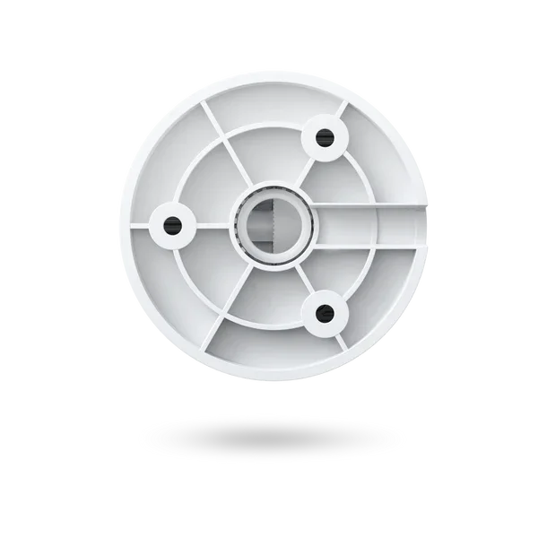White circular plastic component with mounting holes, Anker Kuwait