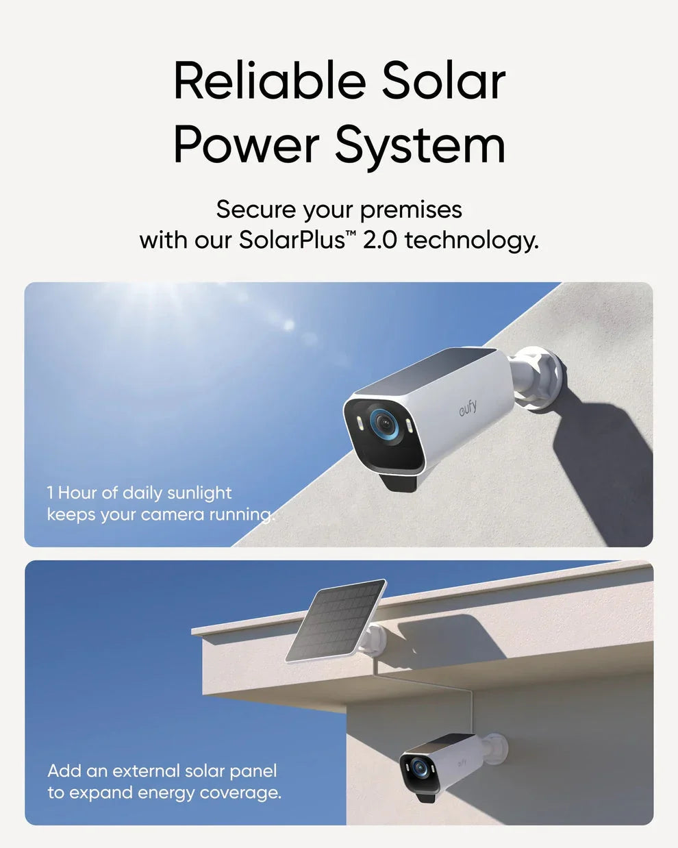 EufyCam S3 Pro 4K add on Camera -Black+White