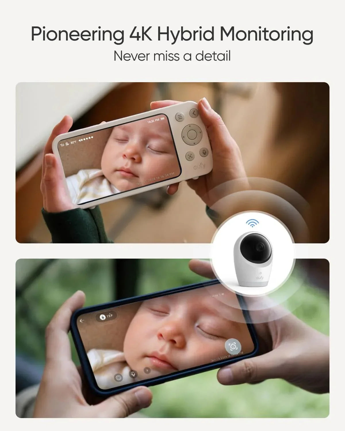 Eufy Wifi Baby Monitor E21 4K - White