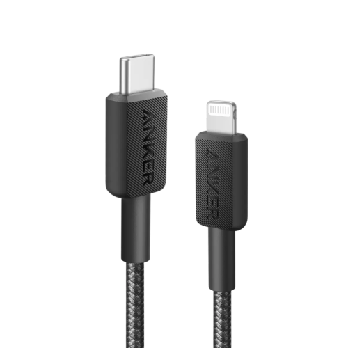 Anker 322 USB-C to Lightning Cable Braided (1.8m/6ft) -Black