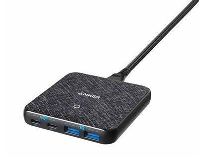 Anker PowerPort Atom III 63W Slim - Black Fabric - Anker Kuwait
