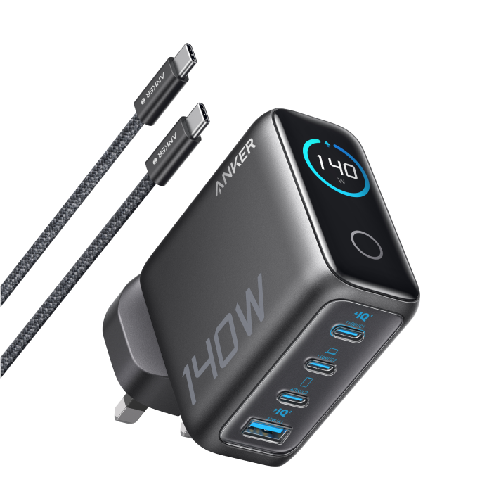 Anker Charger (140W 3C,1A) With Display