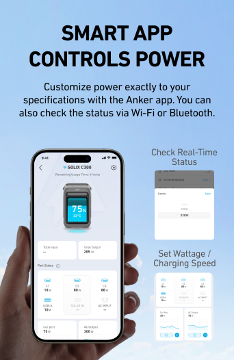 Anker SOLIX C300 Portable Power Station - 288Wh | 300W