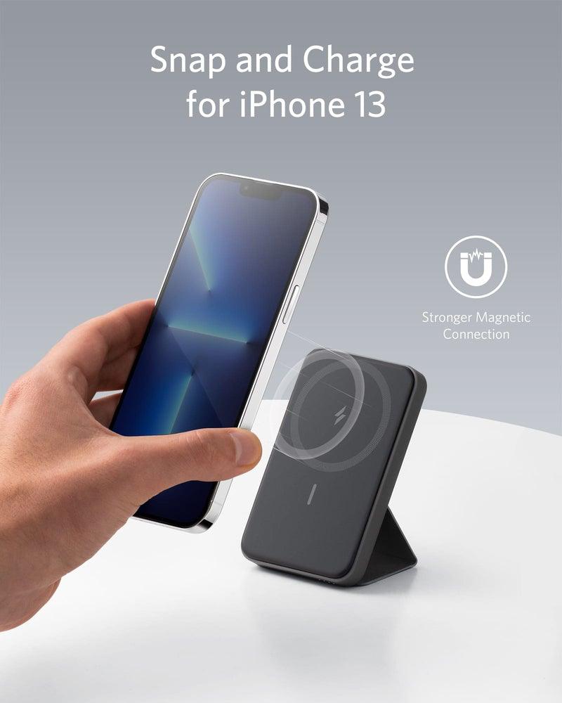 Anker PowerCore Magnetic 5K With Bracket -Black - Anker Kuwait