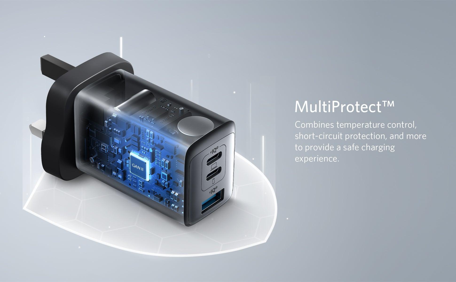 Anker PowerPort III 3-Port 65W Pod-Black - Anker Kuwait