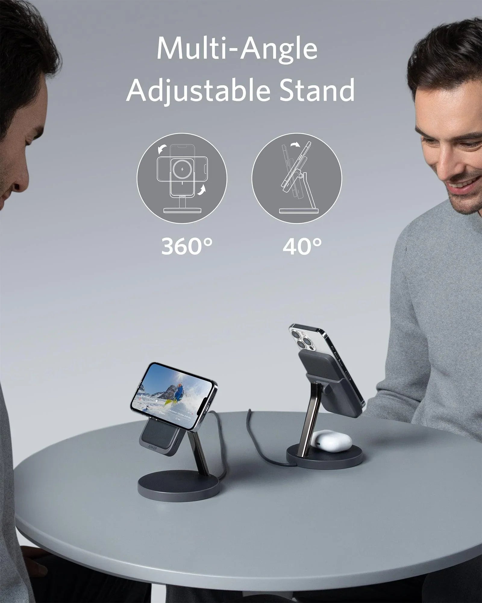 Anker 633 Magnetic Wireless Charger (MagGo) 5K -Black - Anker Kuwait