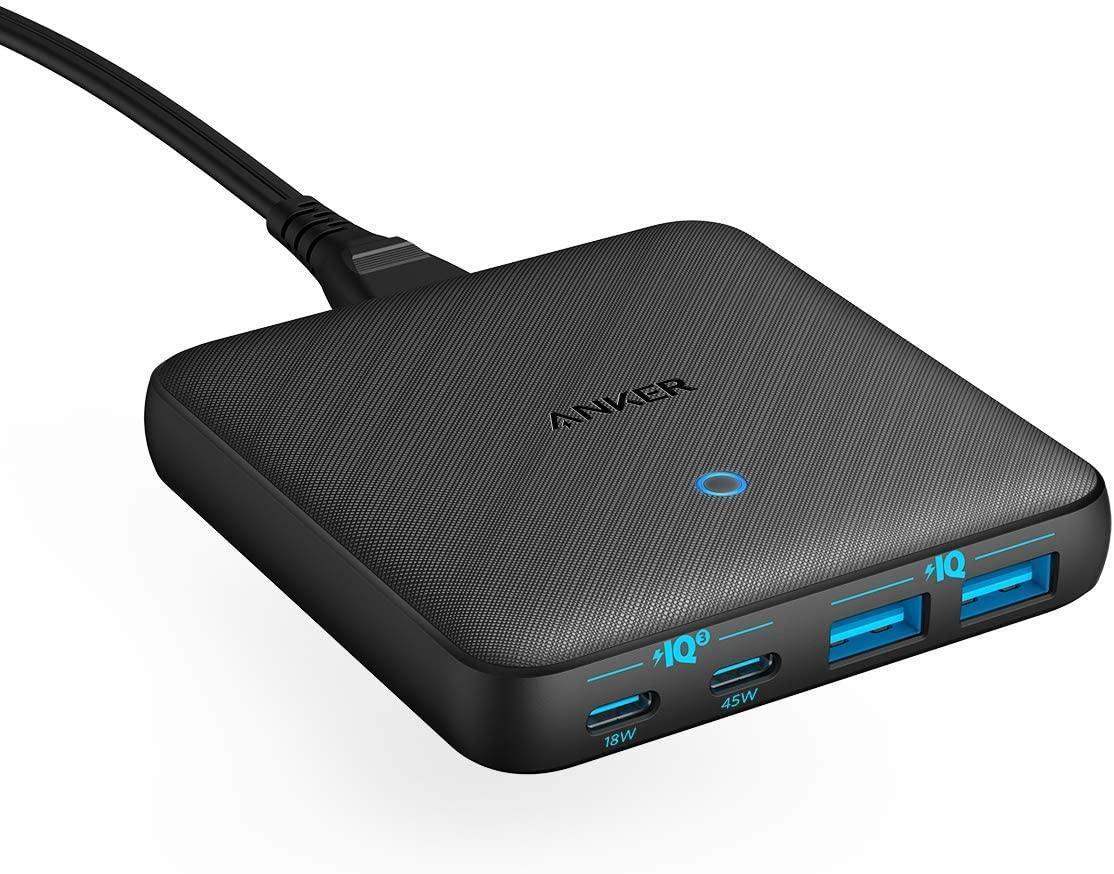 Anker PowerPort Atom III 63W Slim - Black Fabric - Anker Kuwait