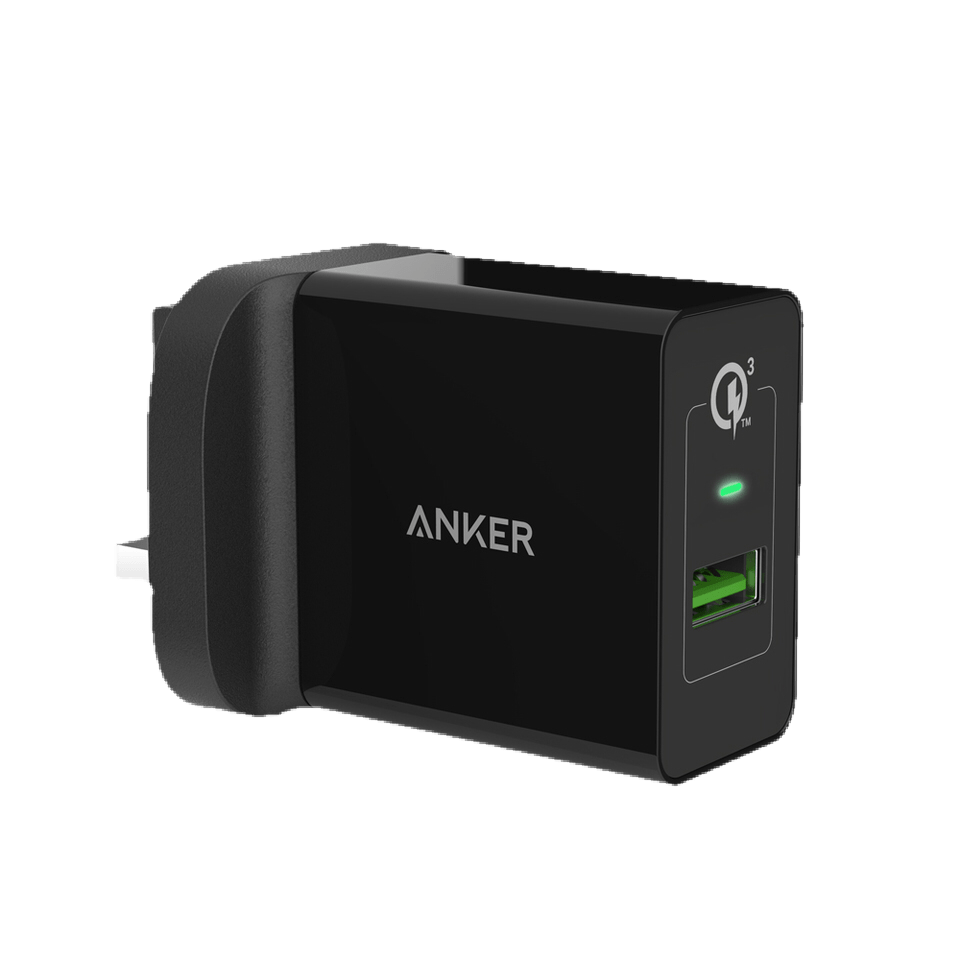 Anker PowerPort+ 1 with QC3.0 and IQ -Black - Anker Kuwait
