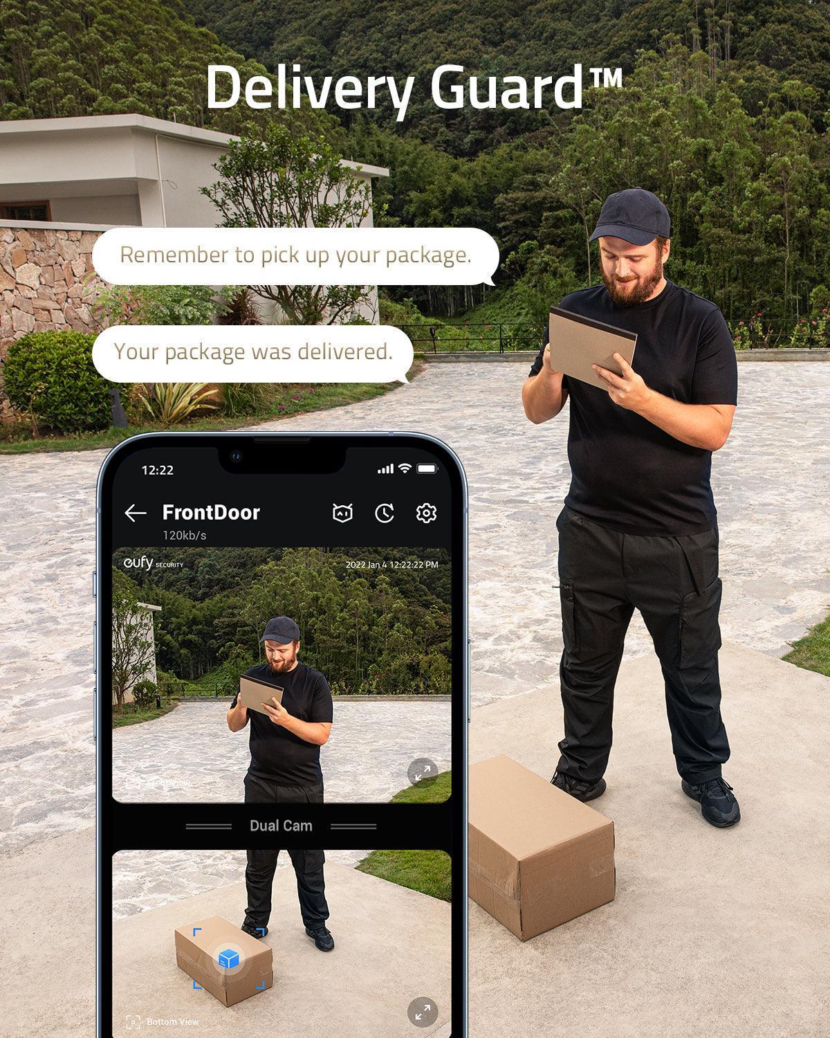 Eufy Video Doorbell Dual Camera 2K with HomeBase -Black - Anker Kuwait