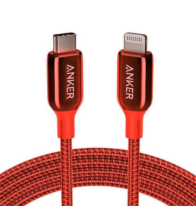Anker PowerLine + III USB-C to Lightning -Red - Anker Kuwait