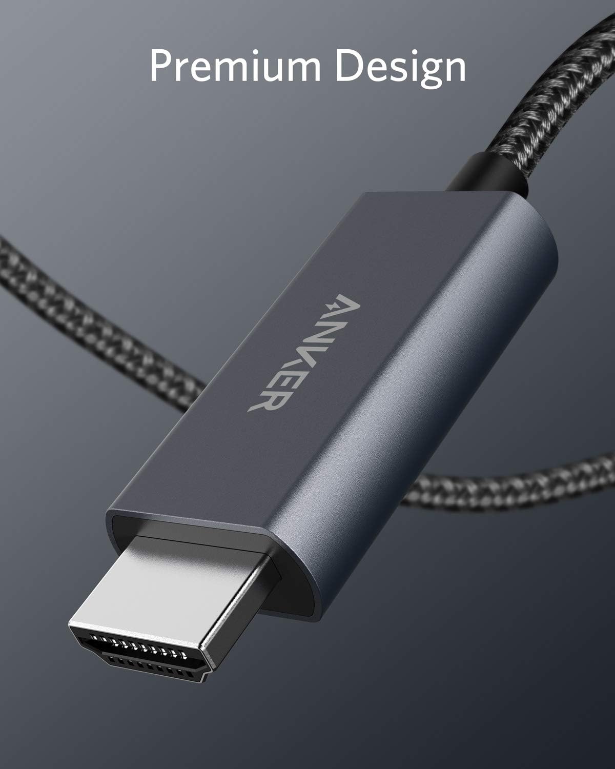 Anker 311 USB-C to HDMI 4K Nylon Cable (1.8m/6ft) -Black