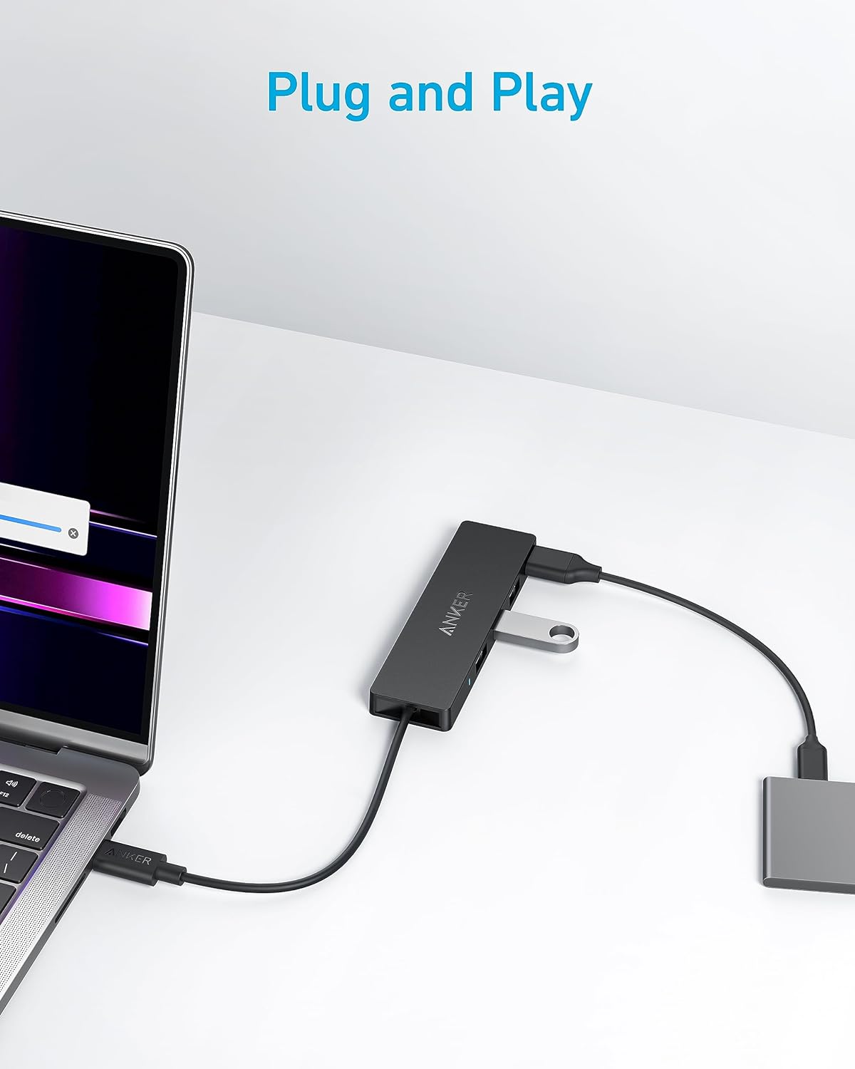 Anker USB-C Data Hub (4-in-1, 5Gbps)