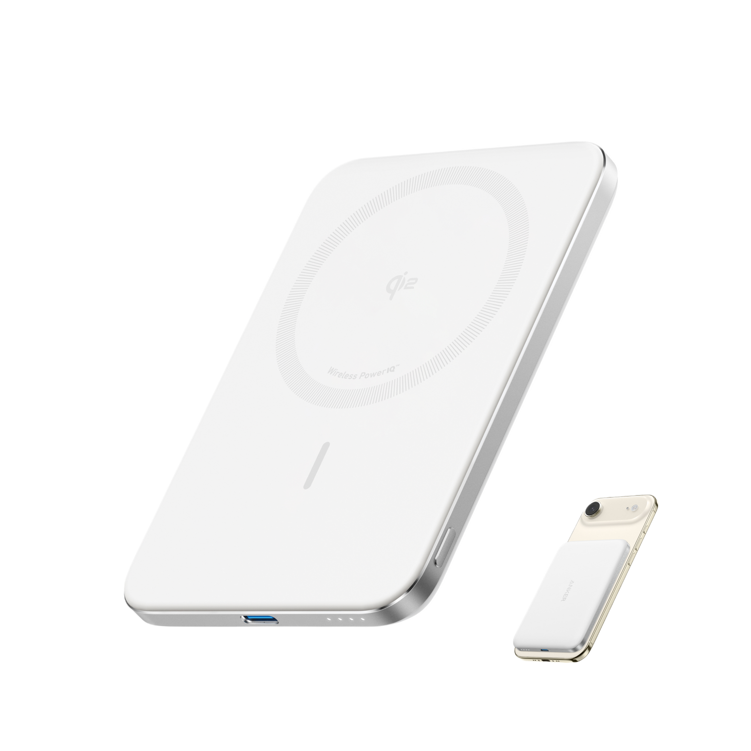 Anker Nano 5K MagGo Slim - White