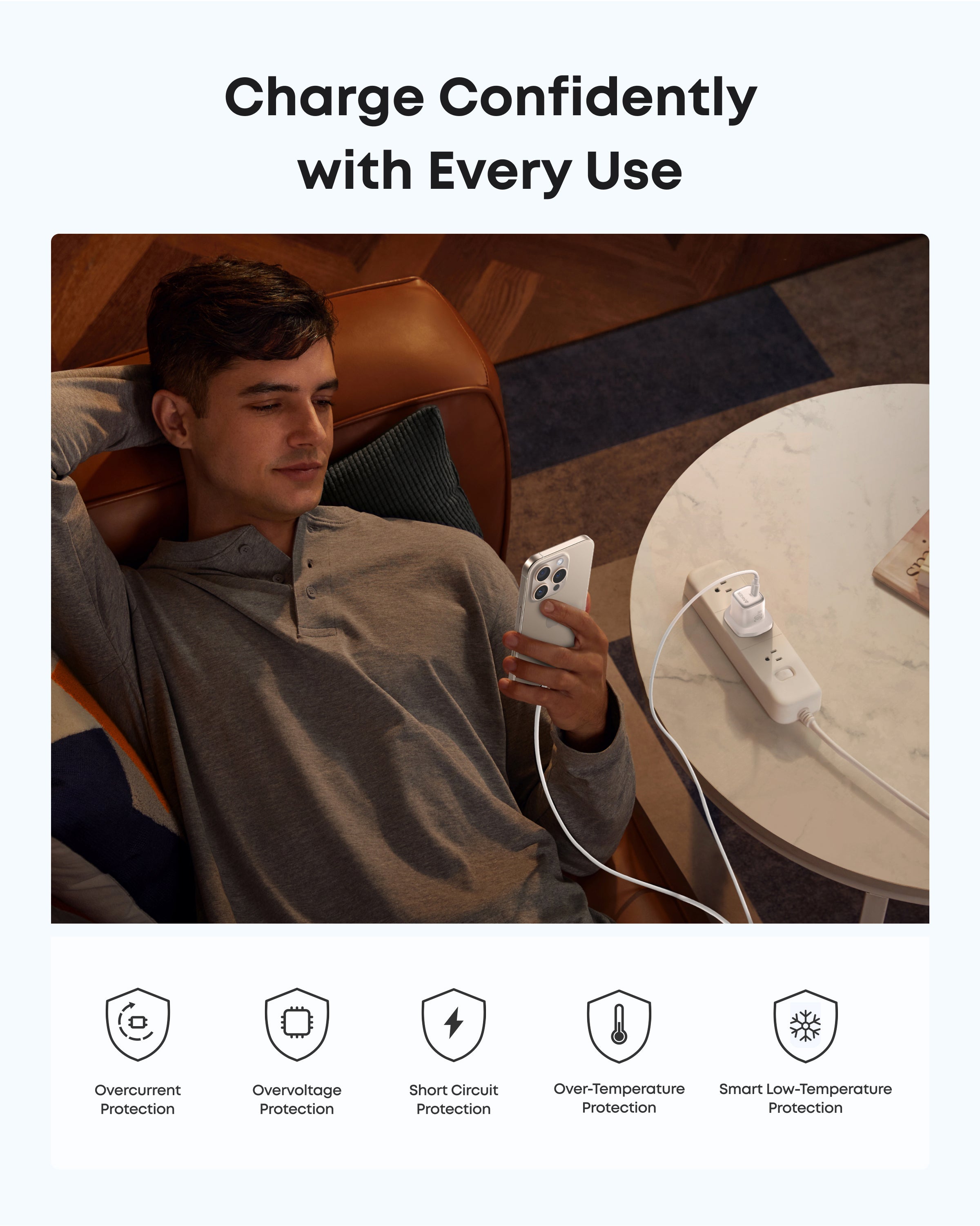 Anker Zolo Charger 30W, PD 3.0 - White