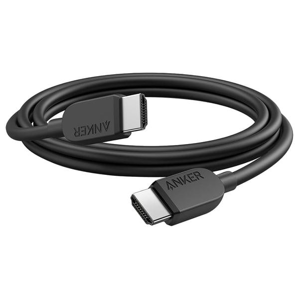 Anker HDMI 2.1 Cable (1.8m/6ft) 8K -Black - Anker Kuwait