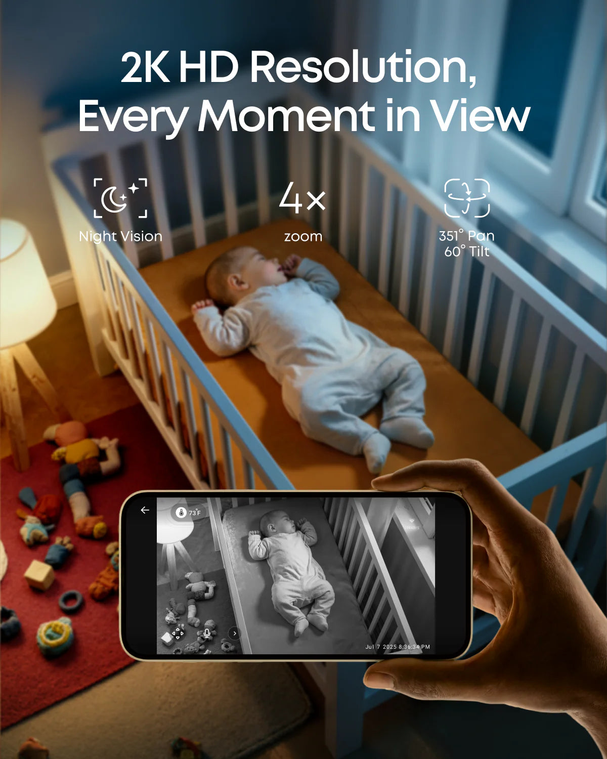 eufy Baby C10 2K Pan-Tilt Add-On Camera