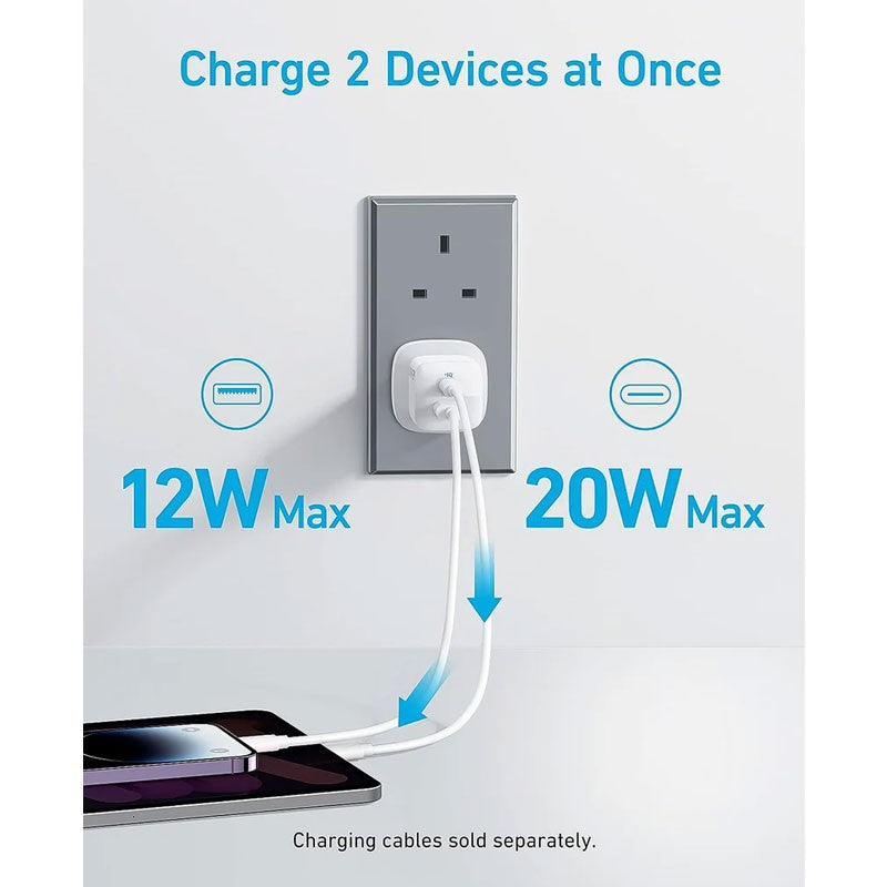 Anker 323 Charger 33W With 3ft USB C To Lightning Cable