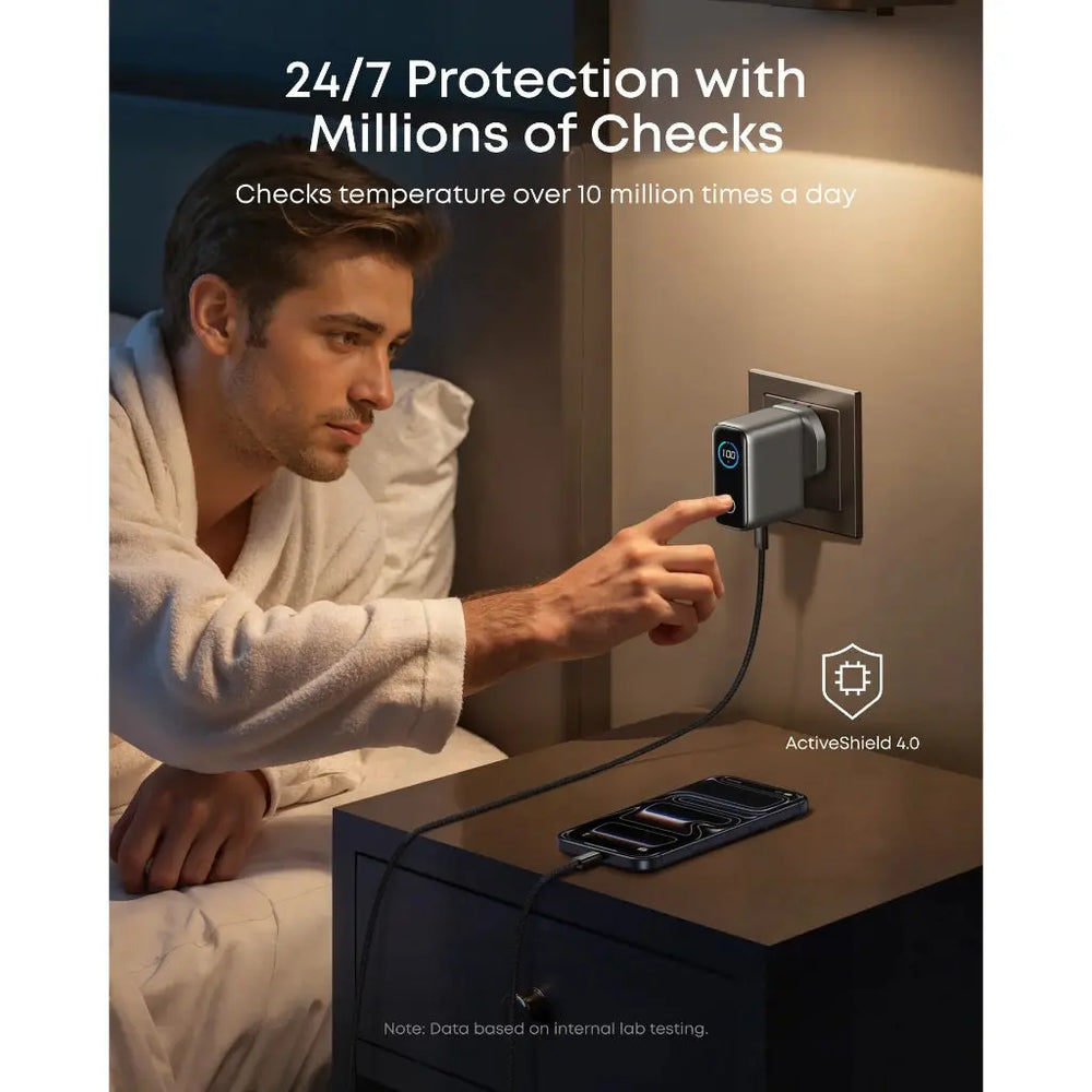 Anker Charger (100W, 3 Ports, Smart Display)