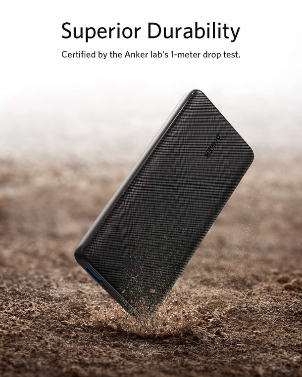 Anker power bank surviving drop test, superior durability certified by Anker lab, Kuwait