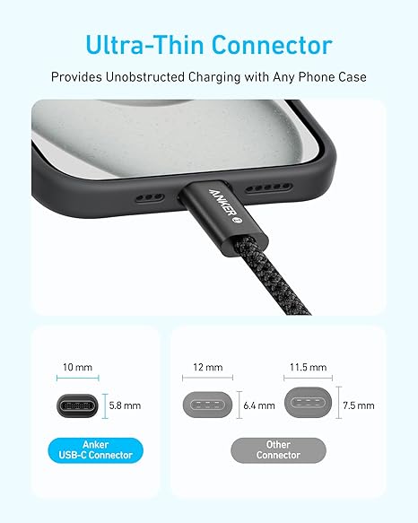 Anker Zolo Cable USB-C to USB-C 240W (1.8m/6ft) -White