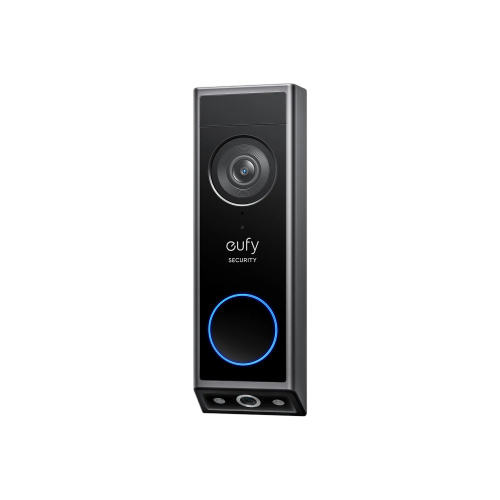 Eufy Video Doorbell E340 Kit With Chime 2K Dual Cameras -Black