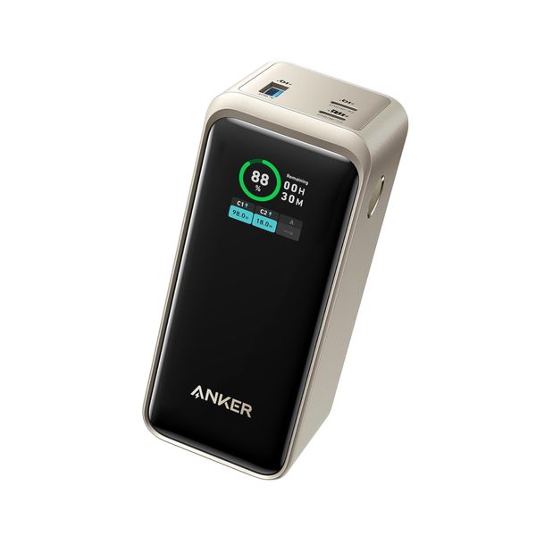 Anker Prime 3 ports Power Bank, 20,000mAh, 200W - Golden