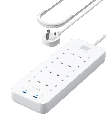Anker PowerExtend 342 USB Power Strip 8 in 1 -White