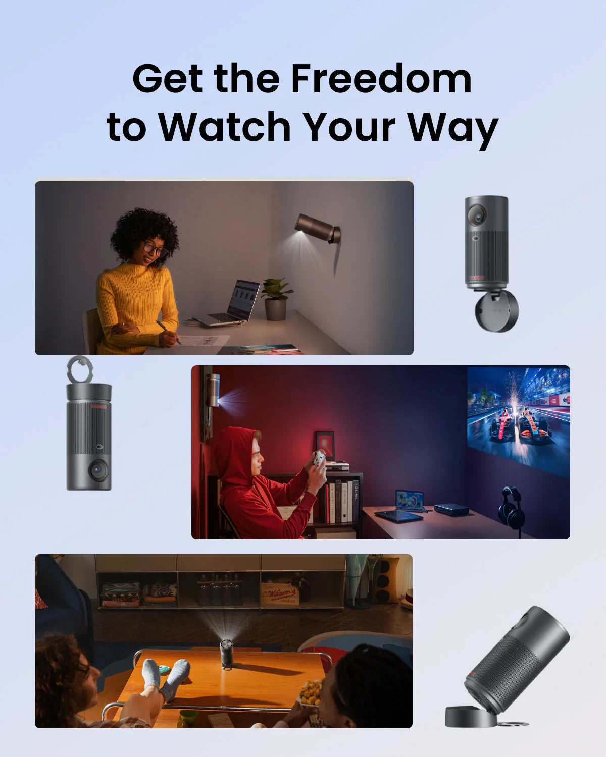 Nebula Capsule Air Projector - Portable Google TV - Anker Kuwait