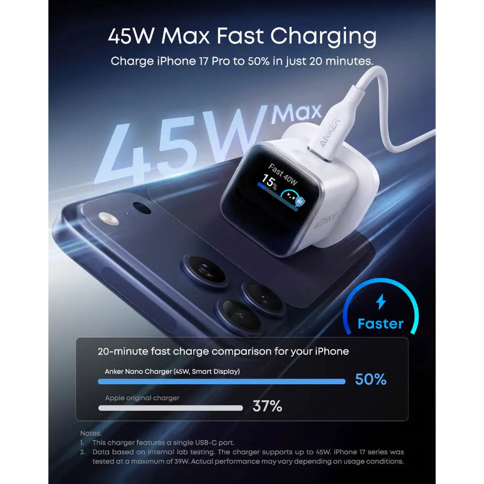 Anker Nano Charger (45W)- Black