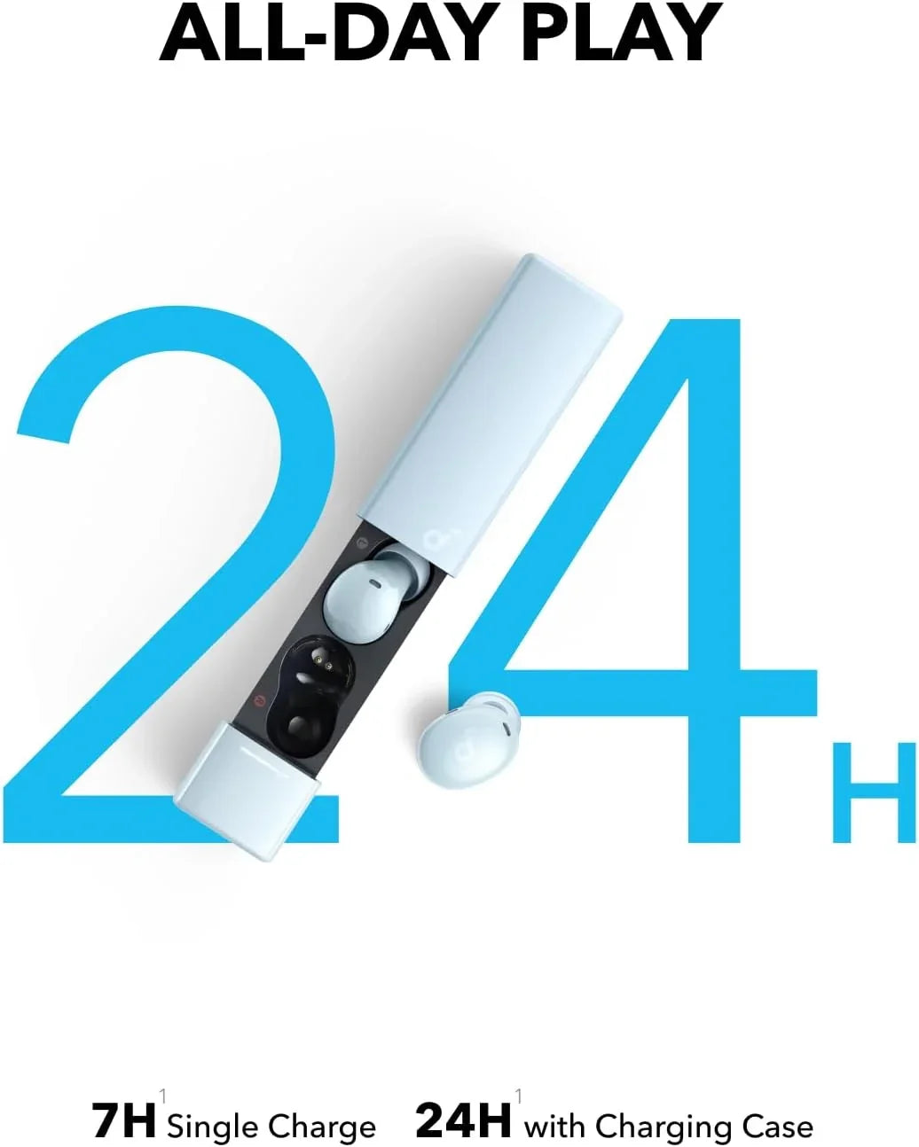 Anker wireless earbuds with 24H playtime, charging case, 7H single charge — Anker Kuwait
