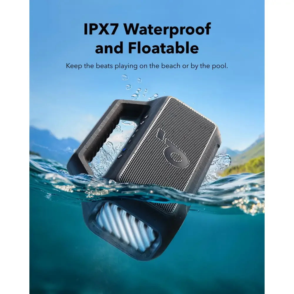 IPX7 Waterproof & Floatable Speaker for Beach or Pool - Anker Kuwait
