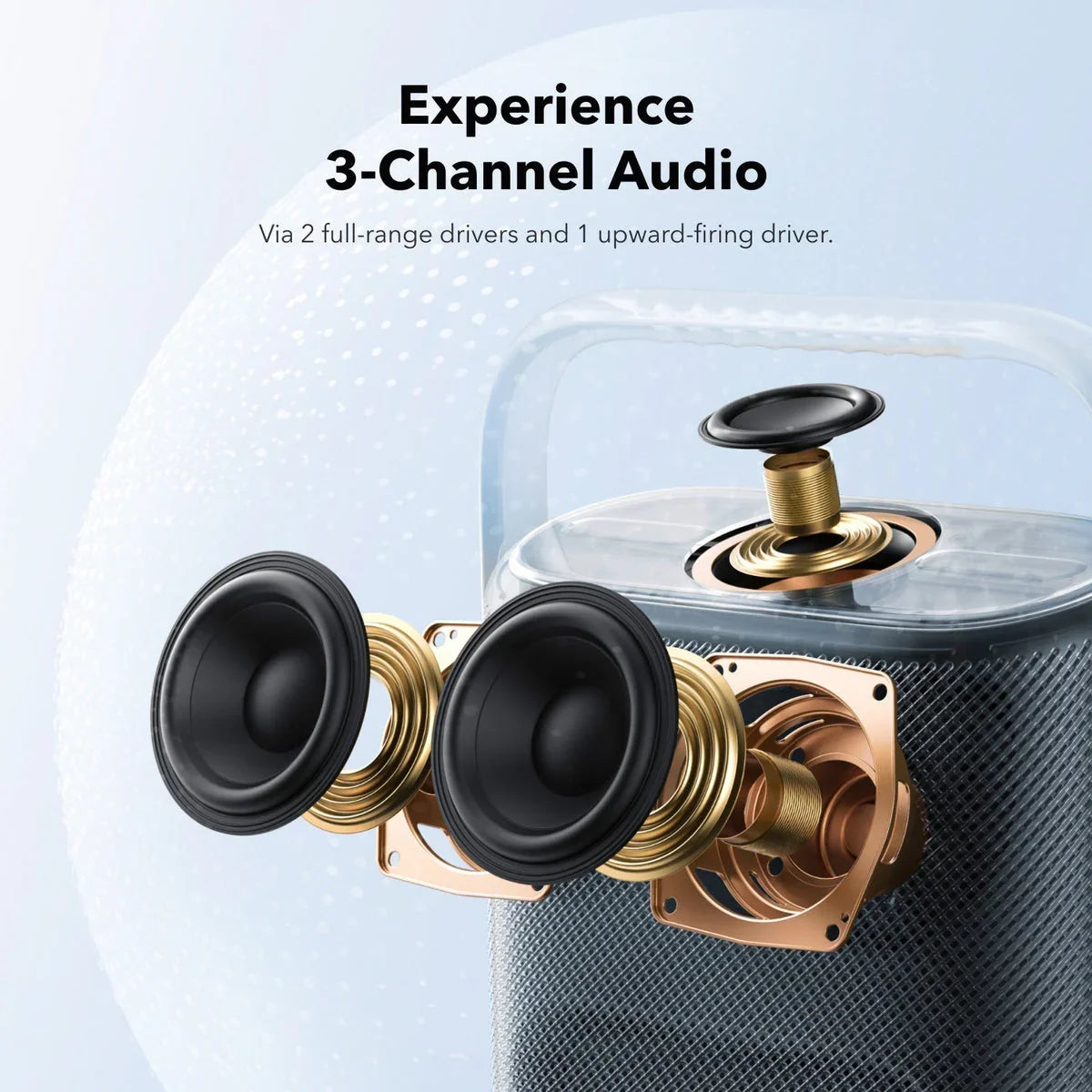 3-Channel Audio Speaker Drivers with Full-Range & Upward-Firing Design - Anker Kuwait